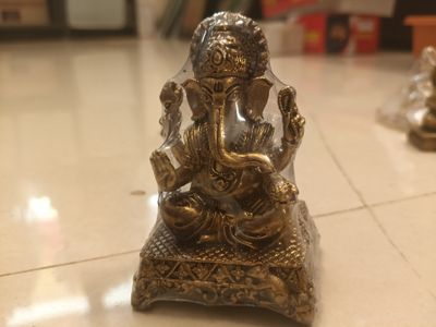 Brass ganesh idol