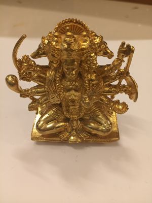 Brass panchamukhi anjaneya  idol