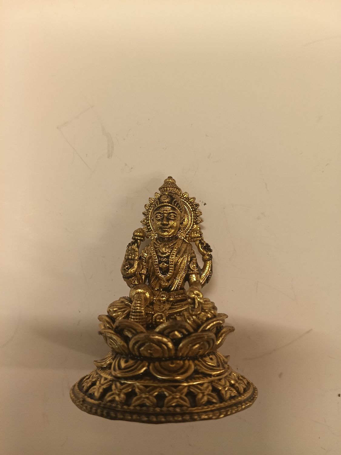 Brass lakshmi idol