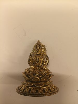 Brass lakshmi idol