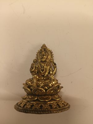 Brass lakshmi idol
