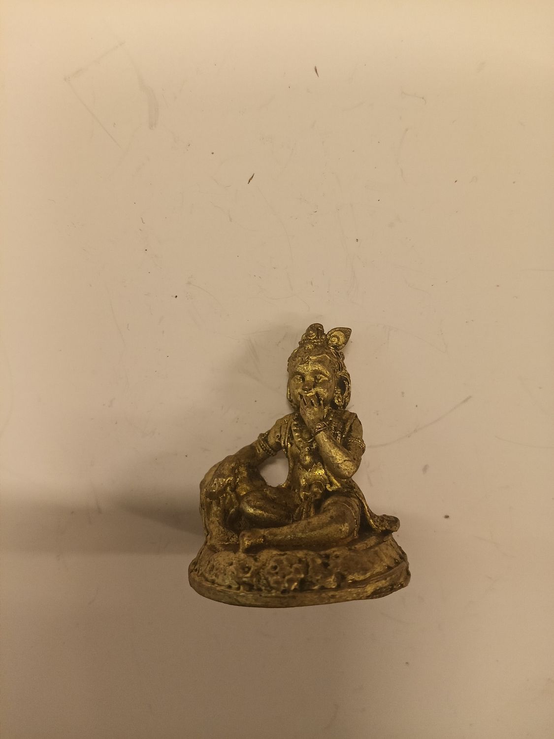Brass butter krishna