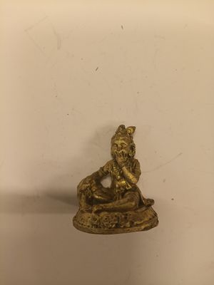 Brass butter krishna