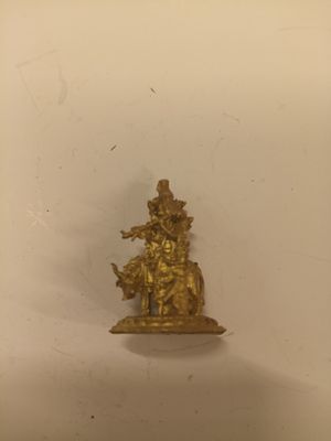 Brass krishna idol