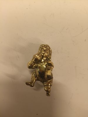 Brass  scrolling krishna