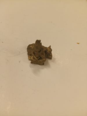 Miniature Brass cow krishna (small)