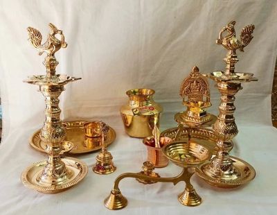 Brass Pooja Items Online | Traditional Pooja Essentials