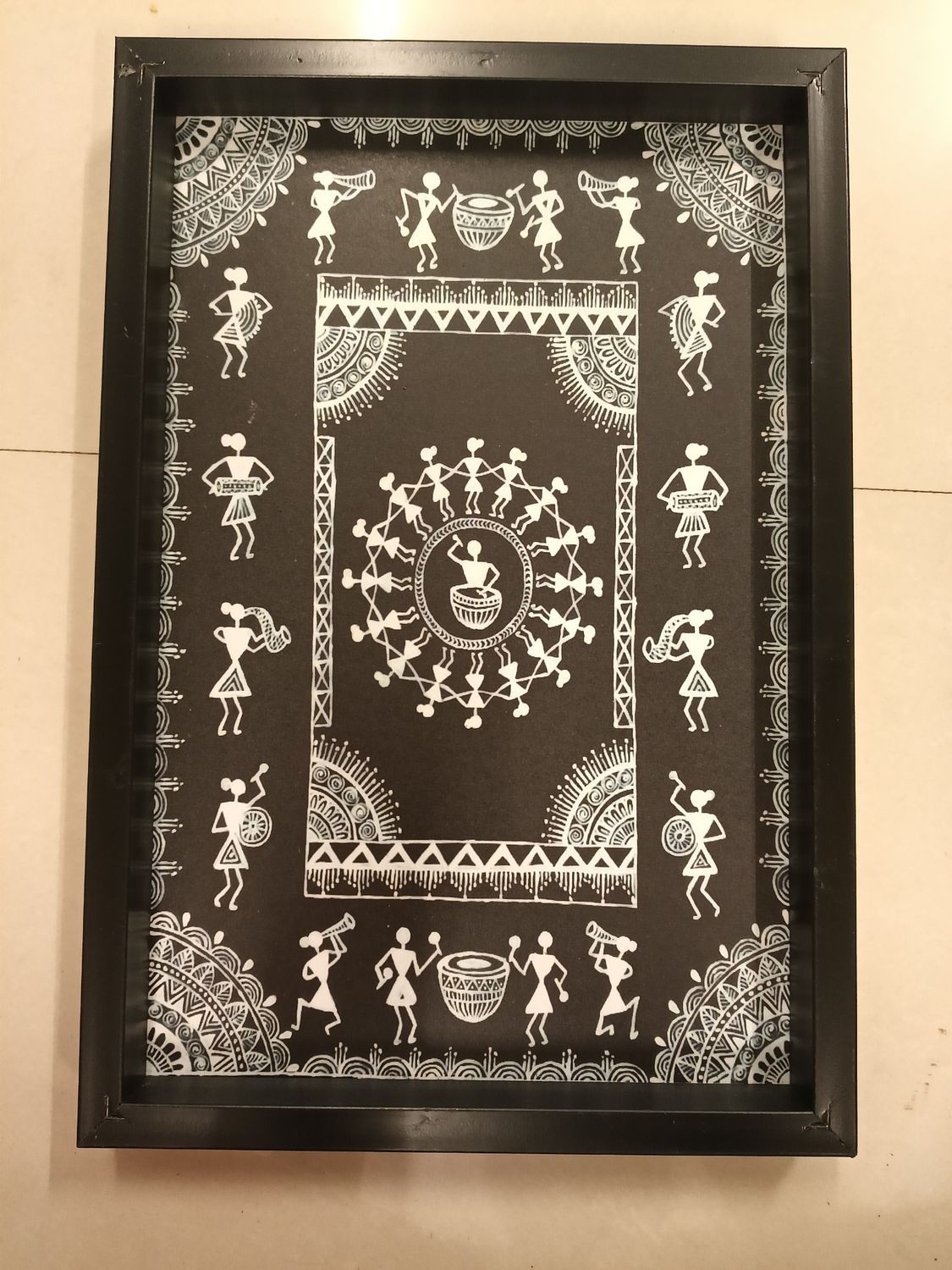 Warli art photo frame