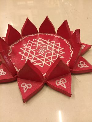 Wooden Lotus stand