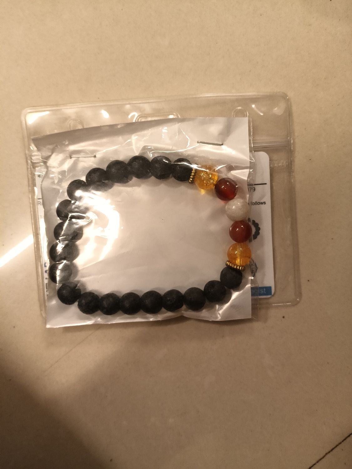 Lava multi crystal bracelet