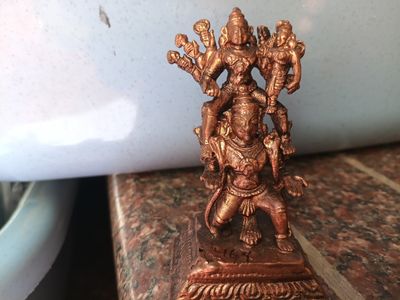 Copper Garudar vishnu