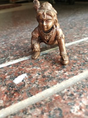 Copper scrolling krishna