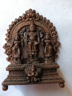 Copper vishu with thayar