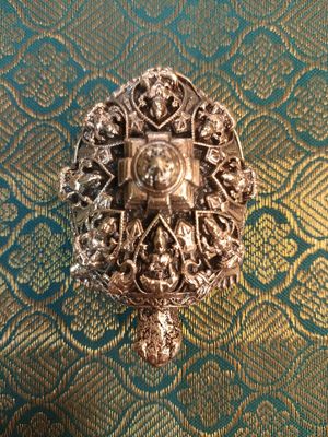 Brass tortoise asthalakshmi with Shree chakram