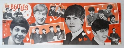 Beatles Pull Out Poster 1964 British Dell Magazine (#0041)