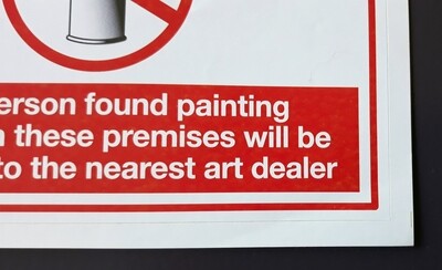Notice sticker Banksy (Attributed) (#0242.01)