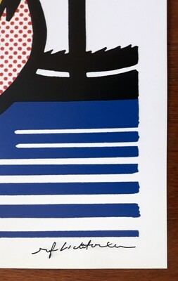 Roy Lichtenstein 'Shipboard Girl' Poster 1982 - Signed (#0288)