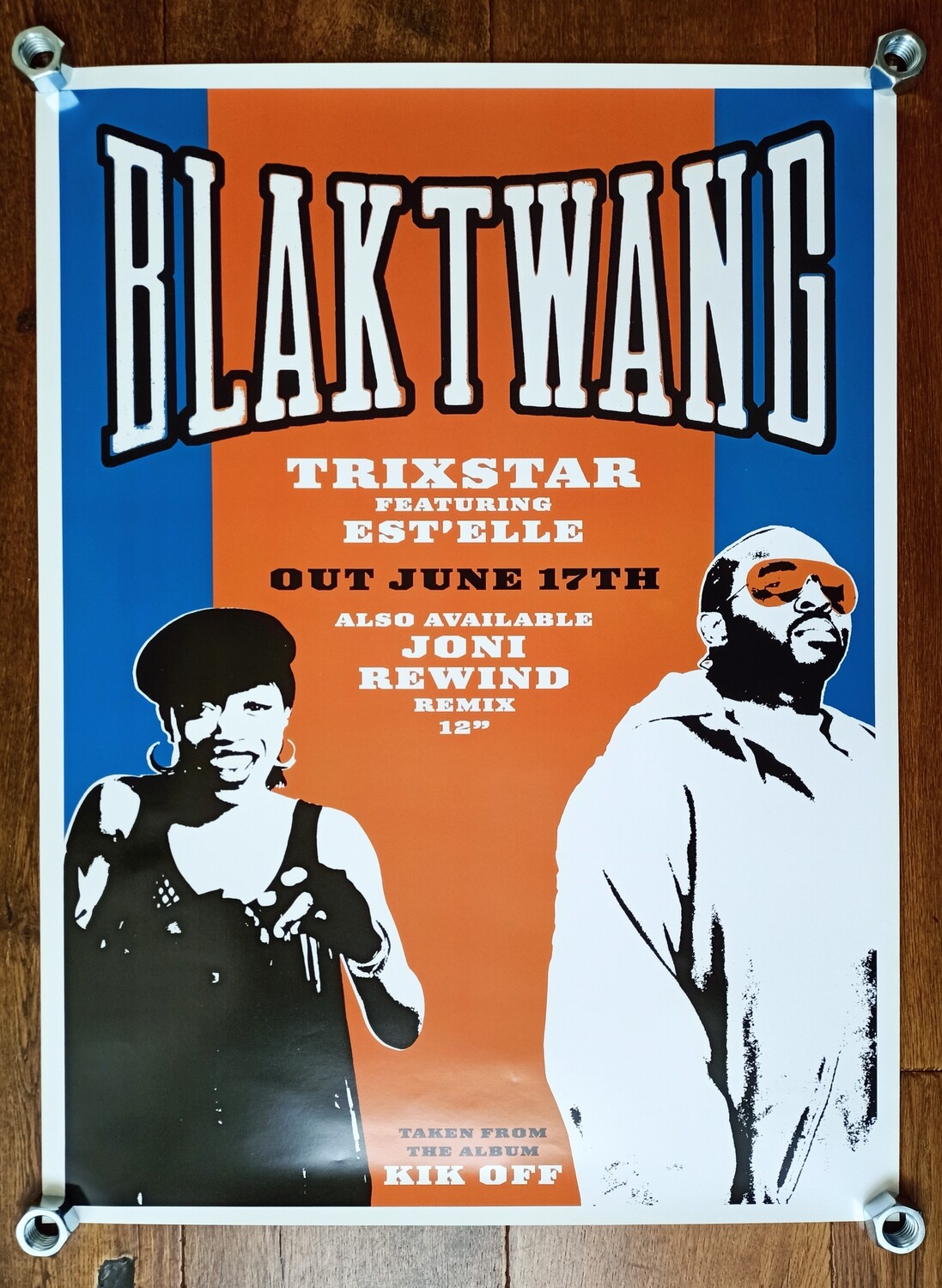 ​Banksy &#39;Blak Twang 2002&#39;  Rare unused promotional poster. (#0318)