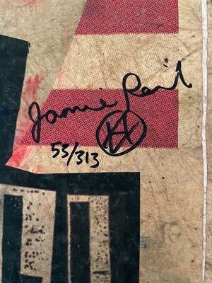 ​Jamie Reid "God Save Us All"  Screenprint Newspaper (#0322)