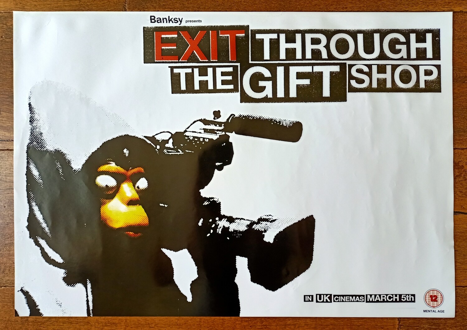 Banksy Official Rare poster &#39;Exit through the gift shop&#39; 2010 (#0452.01)