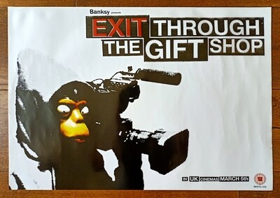 ​Banksy Official Rare poster &#39;Exit through the gift shop&#39; 2010 (#0452)