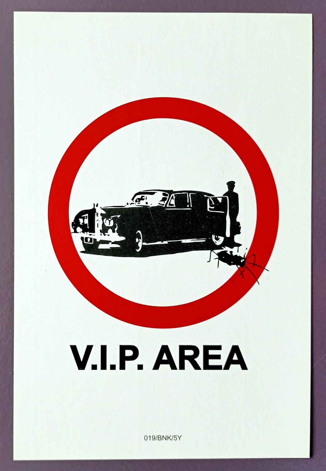 V.I.P. AREA Sticker 2004 ​Banksy (Attributed) SOLD OUT (#0457)