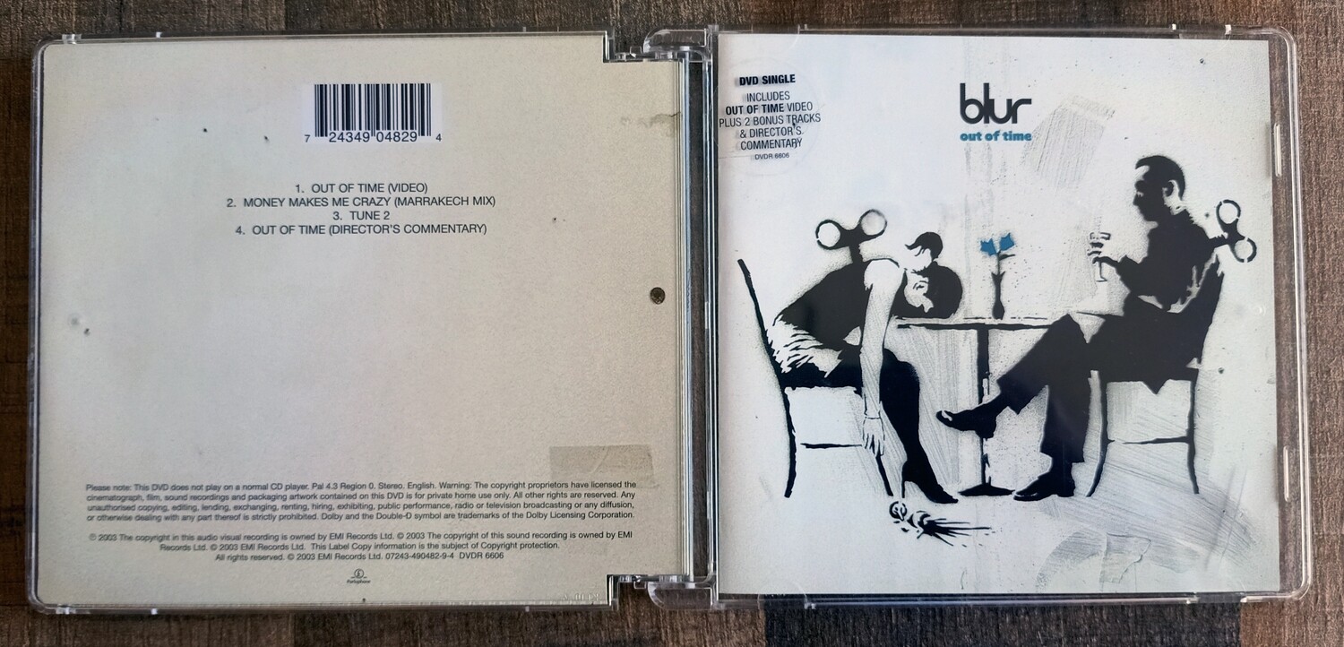 ​Banksy - Blur Out of Time DVD Blue Single - (#0478)
