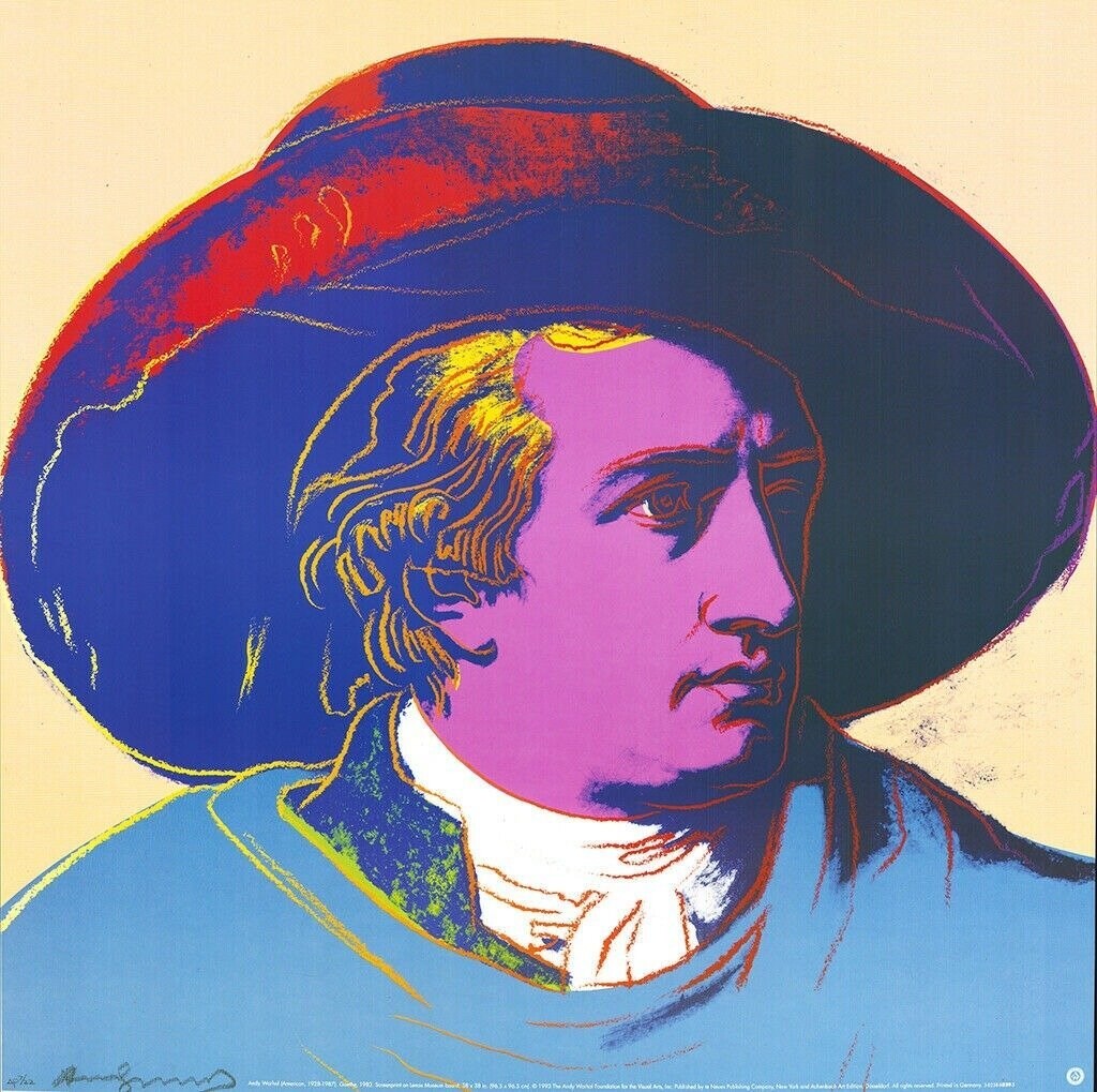 ​Andy Warhol Goethe Original Screenprint Pink Tall (98x97cm) (#0541)