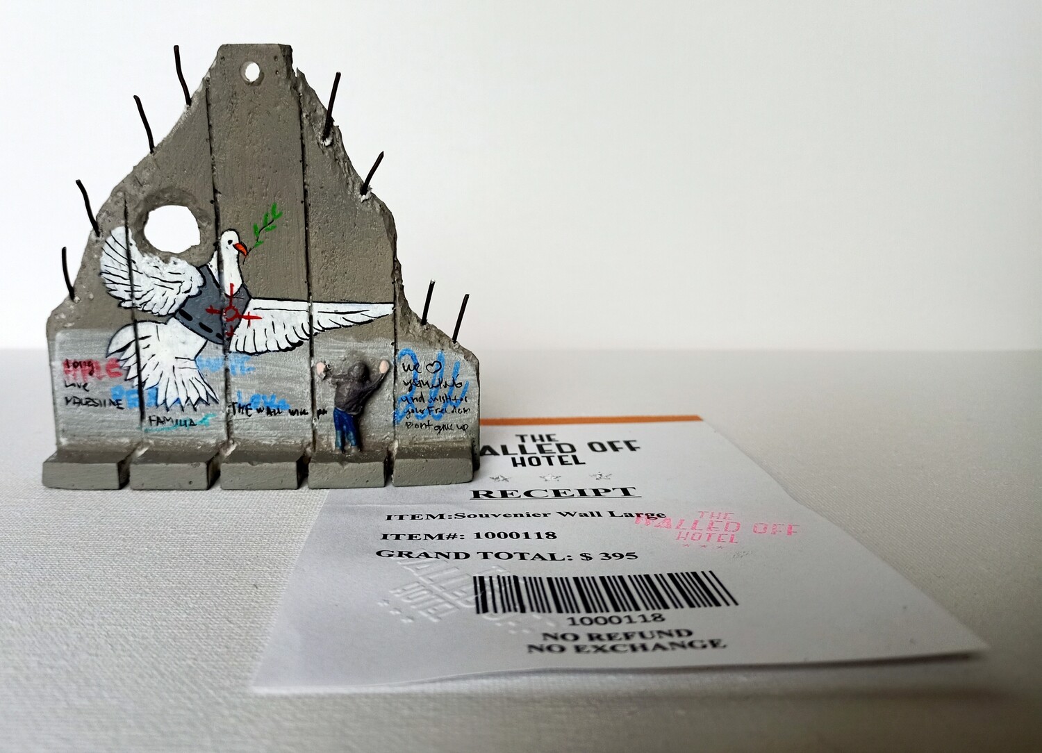​Banksy (Attributed) &#39;Long Live&#39; Wall Section Sculpture w/Receipt​ (#0551)