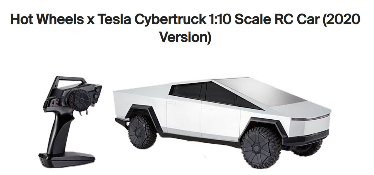 ​Hot Wheels® R/C Tesla Cybertruck GXG31-9993 (Limited Edition!) Scale 1:10 - SOLD OUT! (#0567)
