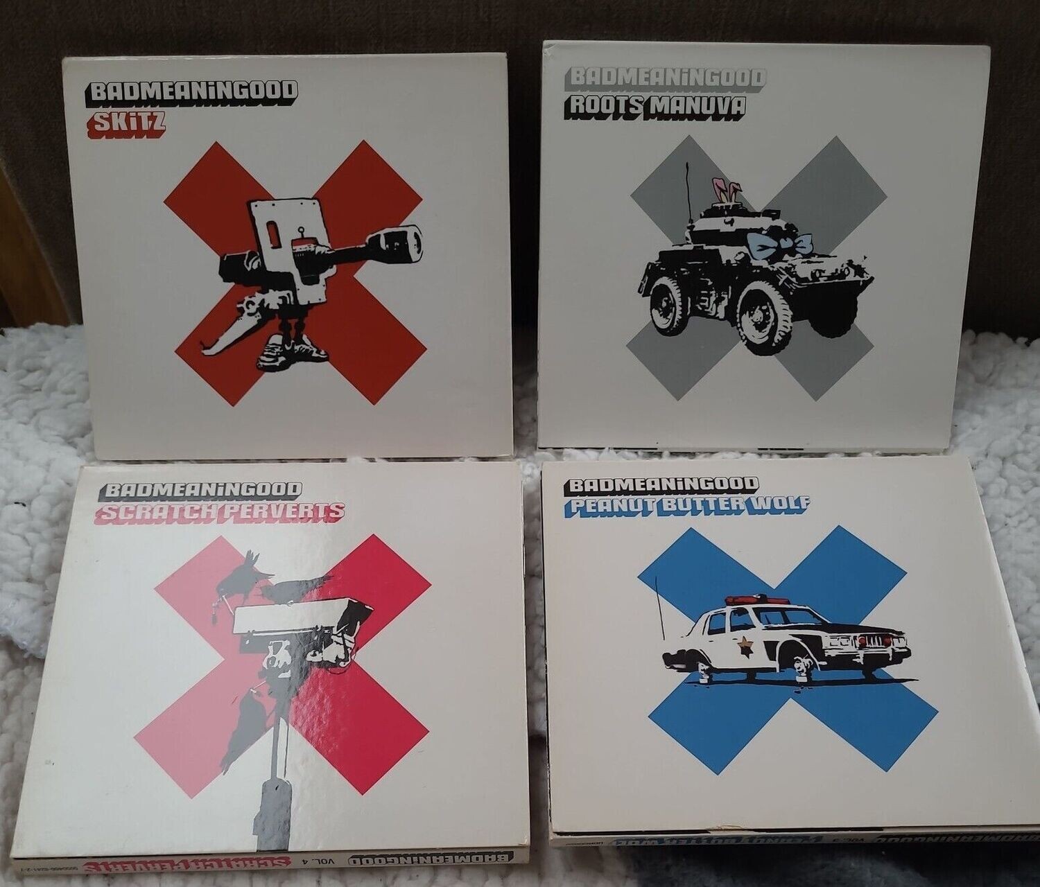 ​Banksy Badmeaningood CD&#39;s Volumes 1-4 SOLD OUT (#0575)