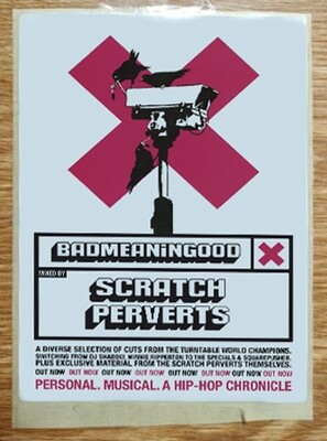 Badmeaningood Poster Scratch Perverts + Sticker - Austin Wilde - LE of 20 ex. (#0580)