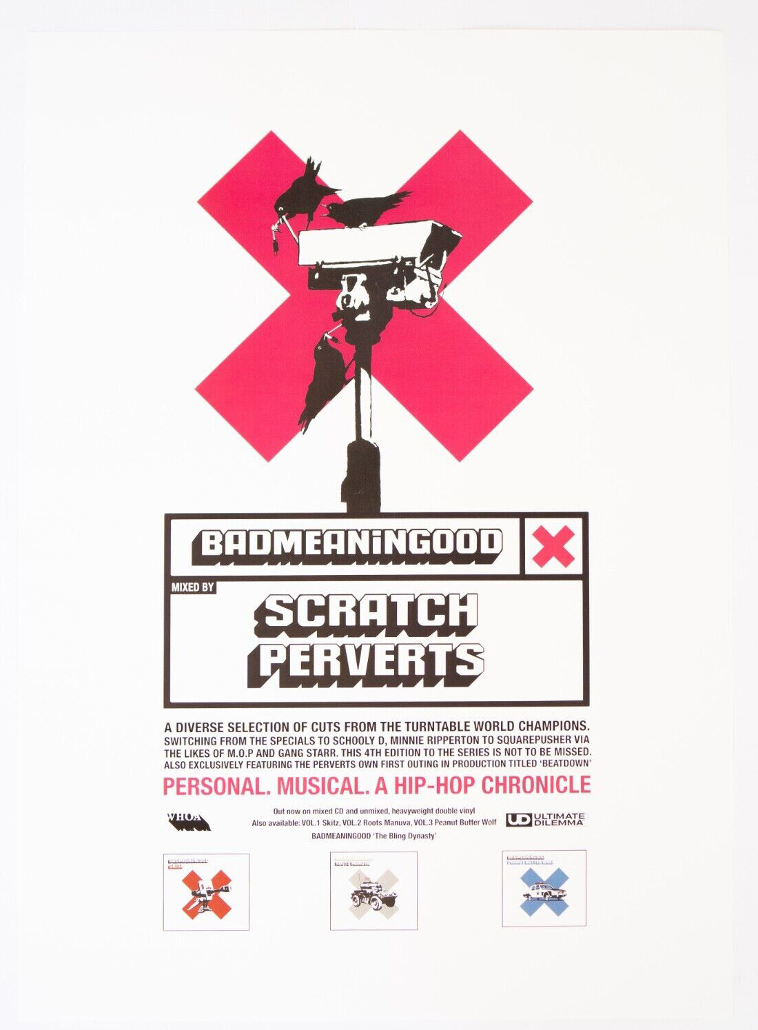 Badmeaningood Poster Scratch Perverts + Sticker - Austin Wilde - LE of 20 ex. (#0580)
