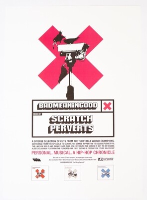 Badmeaningood Poster Scratch Perverts + Sticker - Austin Wilde - LE of 20 ex. (#0580)