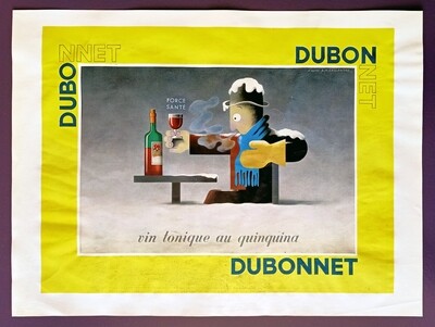 ​Cassandre (Adolphe Mouron), 1901 - 1968. Dubonnet Vin Tonique Au Quinquina Poster (#0424)