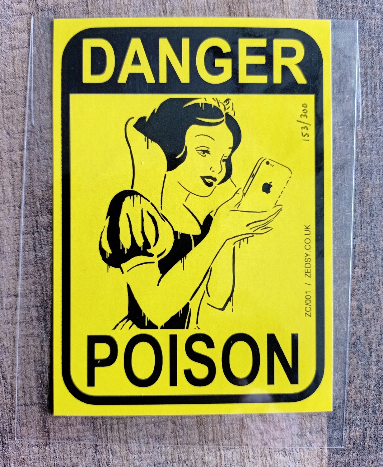 Zedsy ​Sticker &quot;Danger Poison&quot; 153/300 (#0532)