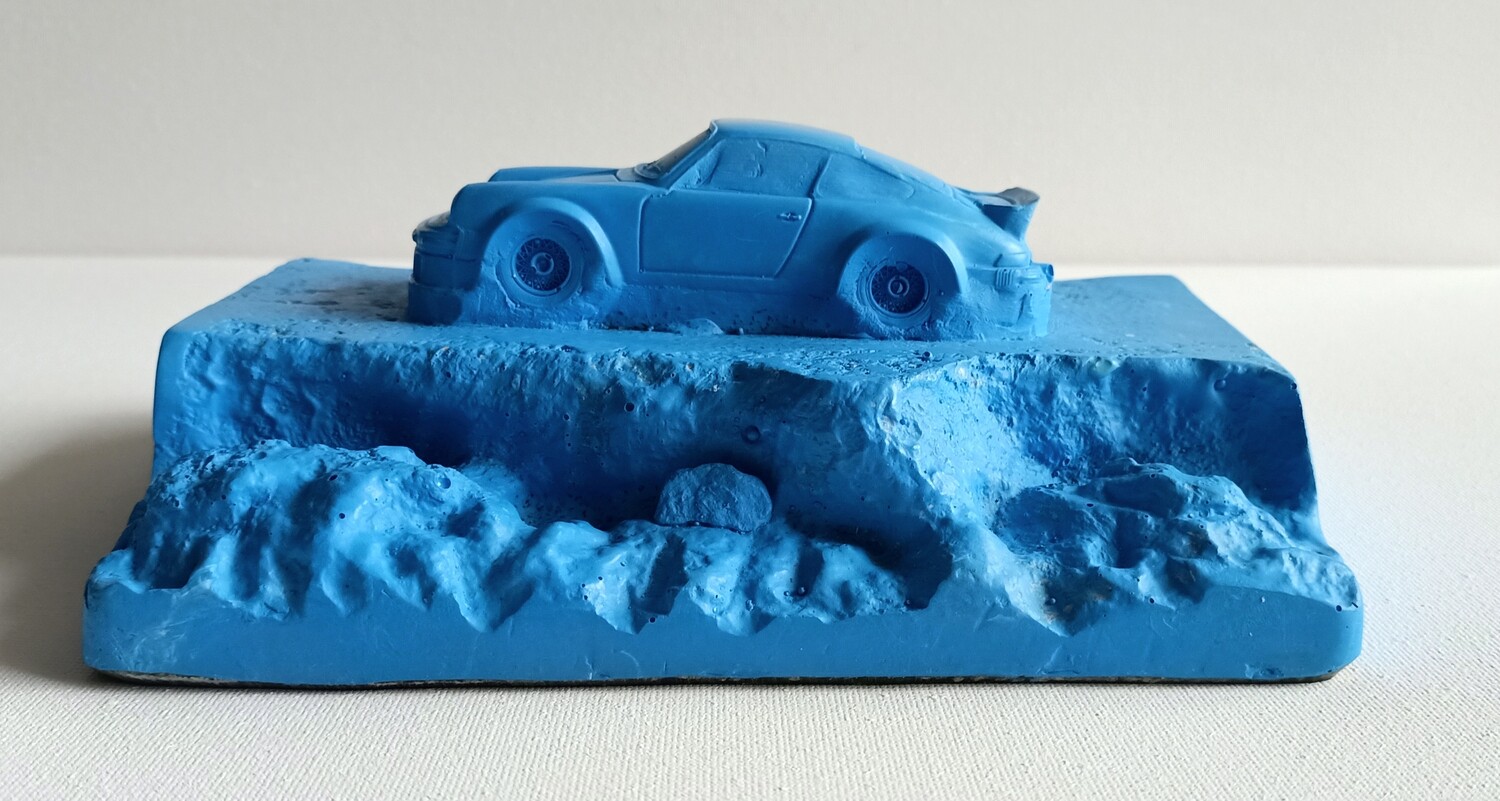 Daniel Arsham (Attributed) Blue Trail Model Set Porsche 911 Turbo (#0546)