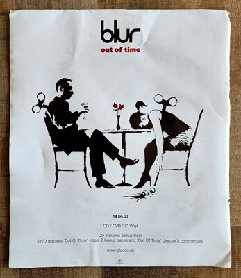 ​Banksy Poster Advertisement Blur Out Of Time Vinyl CD/DVD/7 (#0500)