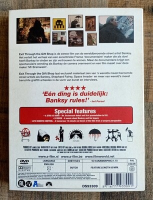 ​Banksy Exit Through The Gift Shop DVD AF Movie (#0501)
