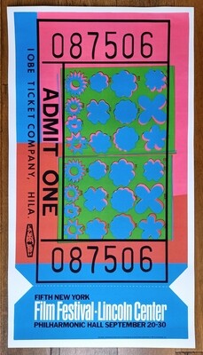 Andy Warhol Lincoln Center Ticket 1967 Stamp (#0511)