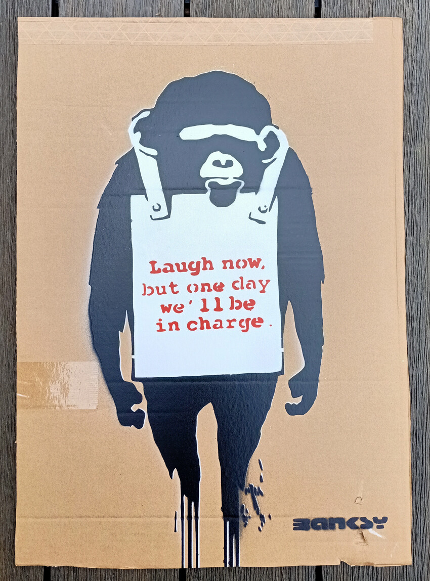 Dismaland Souvenir ​&#39;Laugh Now&#39; Karton - LE 10/25 w/SeeTicket - Letter (#0489)