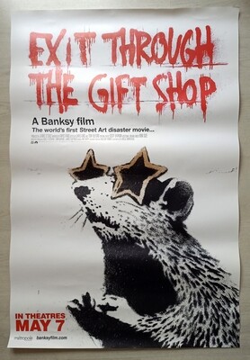 Banksy Poster Exit Through The Gift Shop RARE SOLD OUT (#0681)