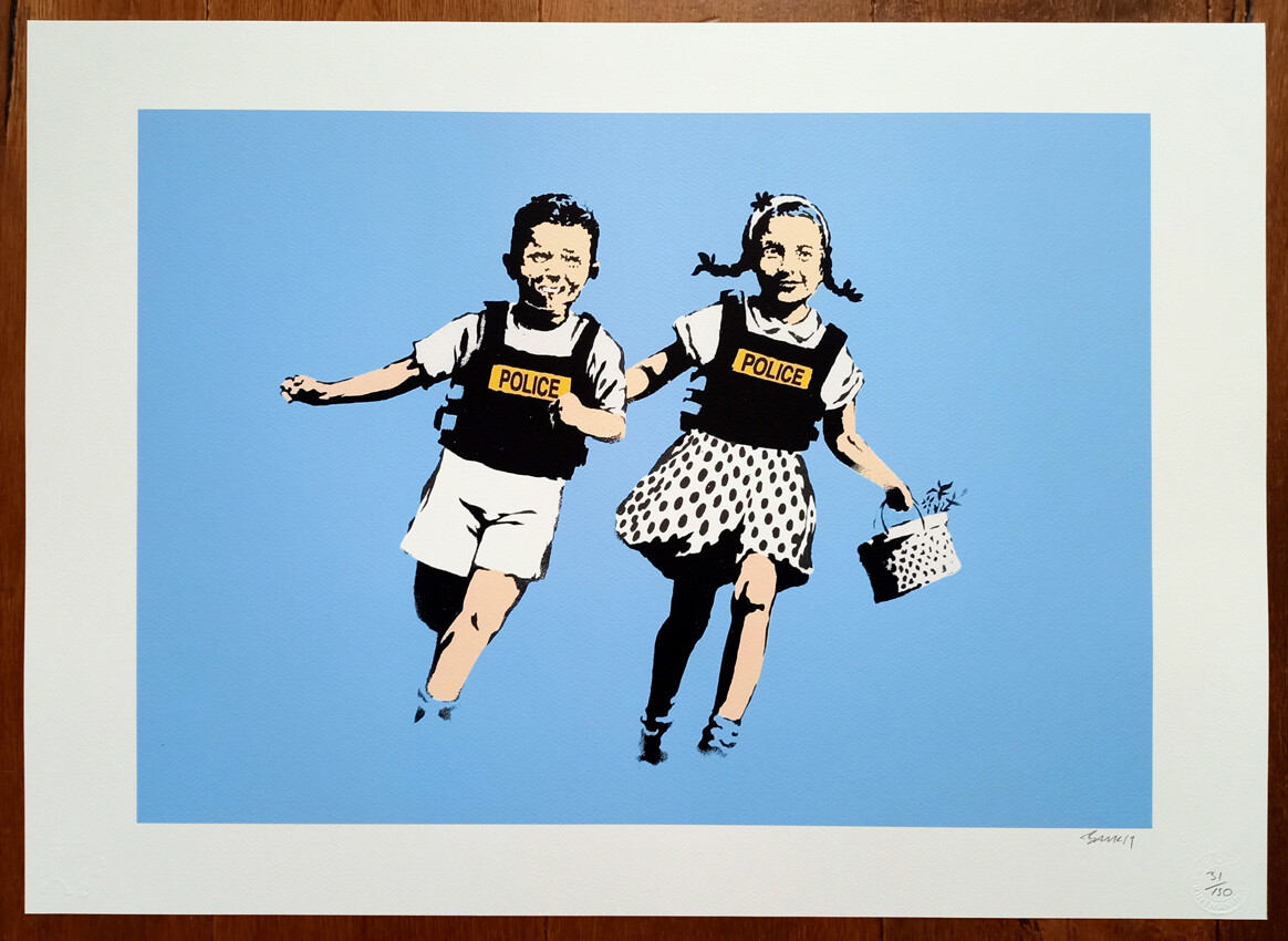Banksy (Attributed) Jack and Jill POW edition 31/150 w/COA (#0738)