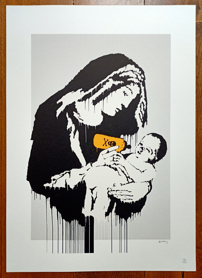 Banksy (Attributed) “Toxic Mary” &quot;Virgin Mary&quot; 2003 POW edition 136/150 w/COA (#0741)