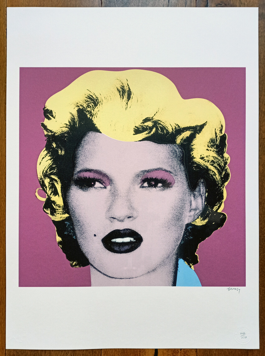 Banksy (Attributed) Kate Moss (Let&#39;s Get Dirty) POW edition 107/150 - w/COA (#0748)