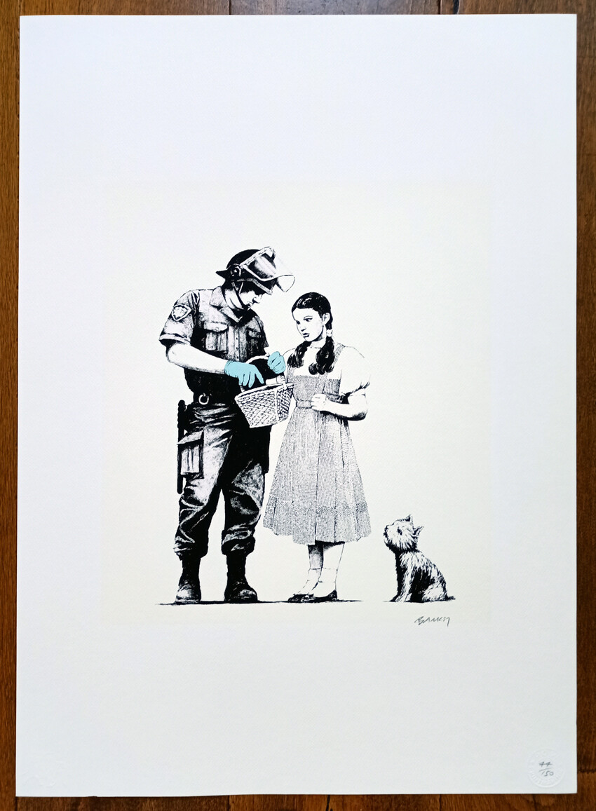 Banksy (Attributed)  Dorothy and Toto edition 74/150 - w/COA (#0757)