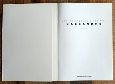 Cassandre Les Maîtres De L' Affiche 1995 Livre (Alain Weill) (#0770)