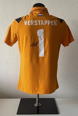 Max Verstappen (Attributed) Red Bull Polo-shirt NL Hand-Signed (#0782)