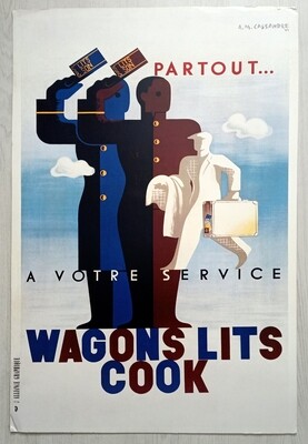 ​AM Cassandre Wagons Lits Cook Poster 1933 (#0420)