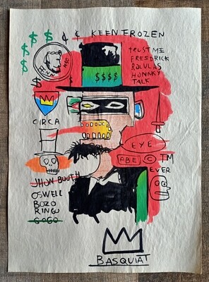 Drawing by Jean-Michel Basquiat (Attributed) 1984 (#0795)